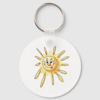 Chaveiro Sol Fofo - Sol Cartoon Feliz