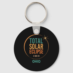 Chaveiro Solar Eclipse Ohio abril de 2024 Totalidade total