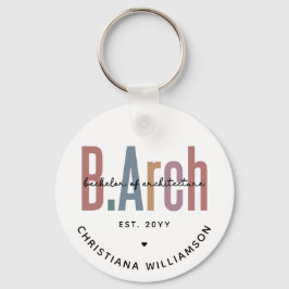 Chaveiro Solteiro BArch personalizado de graduação de arqui