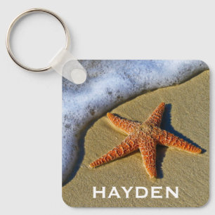 Chaveiro Solteiro Starfish na Praia Personalizado
