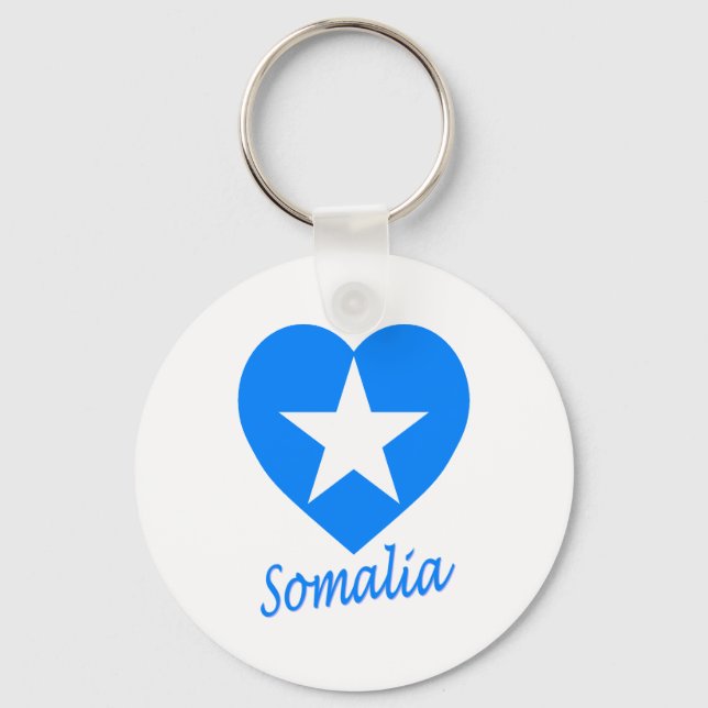 Chaveiro Somália Flag Heart (Frente)