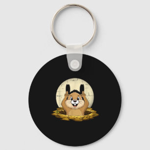 Chaveiro Sombra de Groundhog Marionete Engraçada Feliz Dia