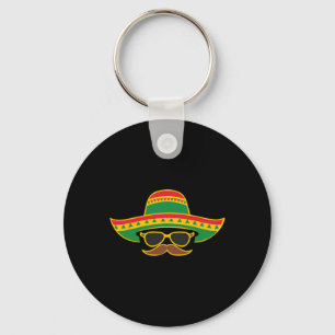 Chaveiro Sombrero Face Cinco De Mayo Partido Fiesta Mexican
