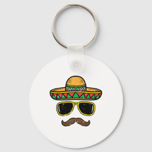 Chaveiro Sombrero Face Cinco De Mayo Partido Fiesta Mexican
