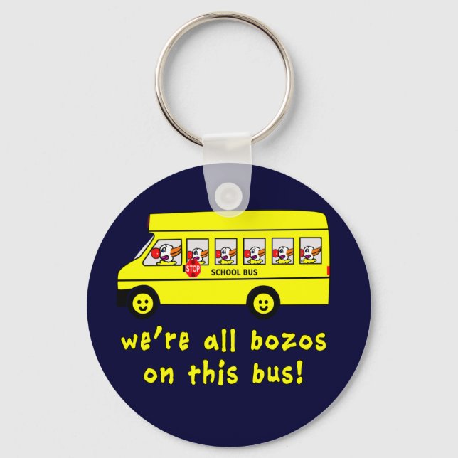 Chaveiro Somos todos Bozos neste Camiseta de ônibus (Frente)