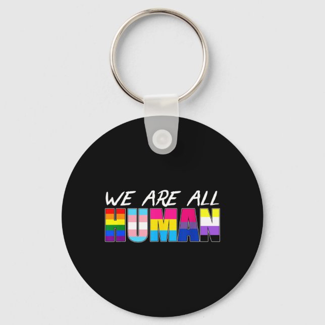Chaveiro Somos Todos Humanos Lgbt (Frente)