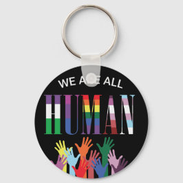 Chaveiro Somos Todos Mãos Coloridas Humanas