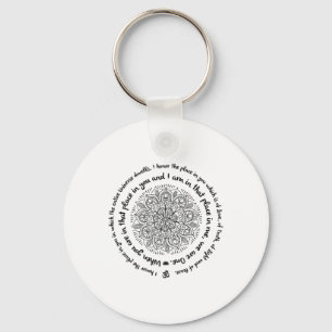 Chaveiro Somos Um Namaste Feliz Zen Yoga Meditação Manda