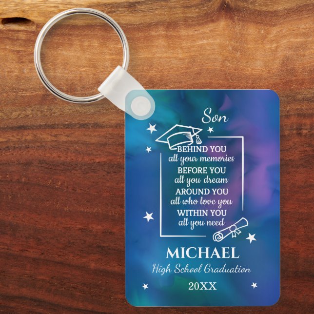 Chaveiro Son High School Graduation Name Year  (Frente)