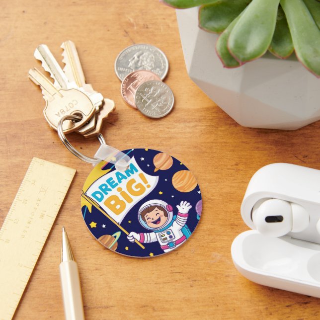 Chaveiro Sonhe Grande com um Astronauta Infantil (Mesa)