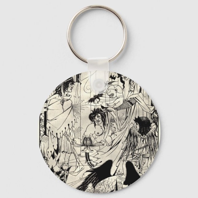 Chaveiro Sonhos de Aubrey Beardsley (Frente)