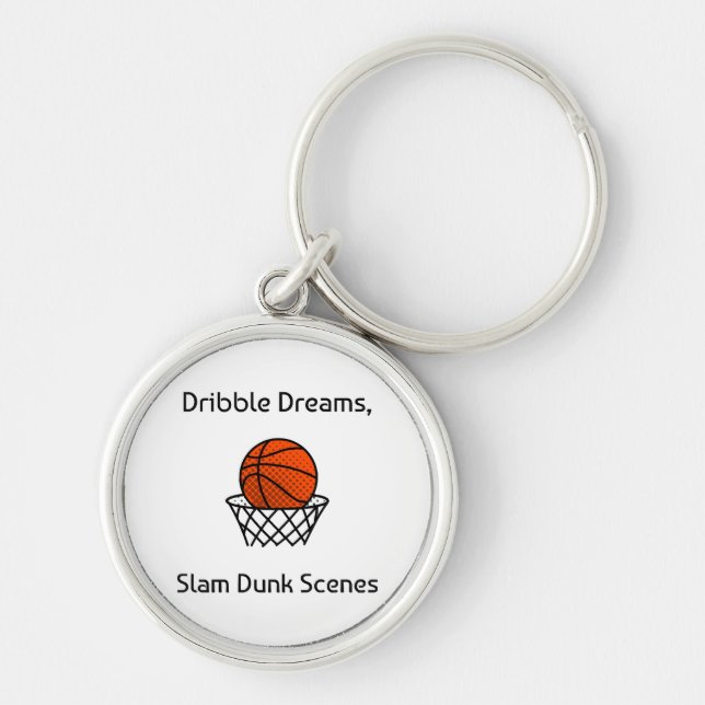 Chaveiro Sonhos de Drible, Cenas de Enterro de Basquetebol (Frente)