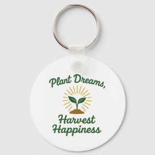 Chaveiro Sonhos de Plantas Colheitam Felicidade