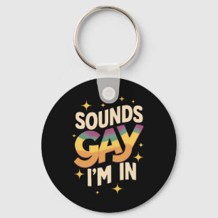 Chaveiro Sons Groovy São Gays Estou no Orgulho LGBT em Arco