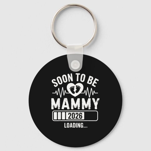 Chaveiro Soon To Be Mammy 26 Loading Pregnancy Announcement (Frente)