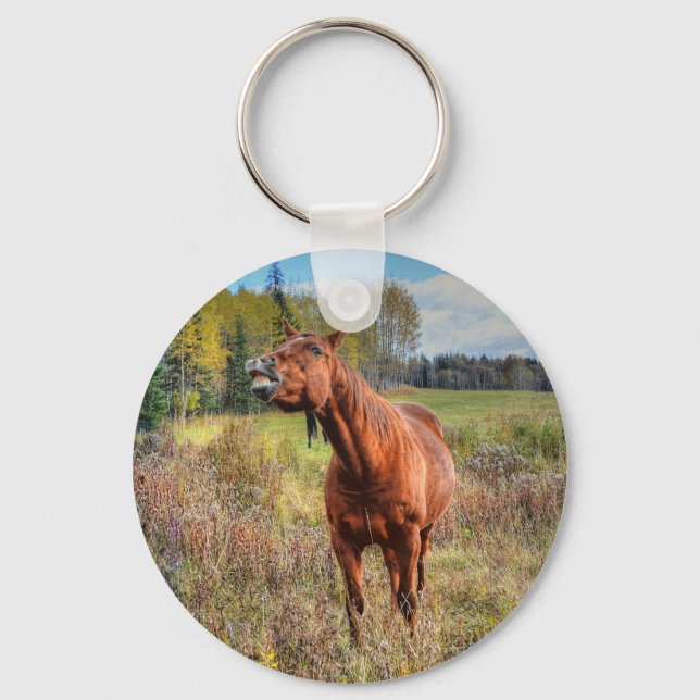 Chaveiro Sorrel Mare Equine Photo Ranch do Funny Horse-love (Frente)