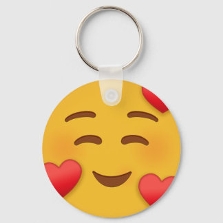 Chaveiro Sorria Emoji Com Corações