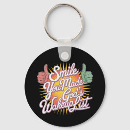 Chaveiro Sorria! Você fez Design de Uplifting List de Deus