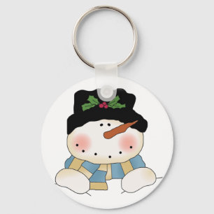 Chaveiro Sorrindo Camisetas e presentes de boneco de neve