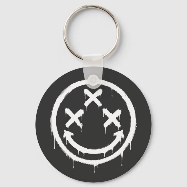 Chaveiro Sorriso Grafite Olhos Triplo X (Frente)