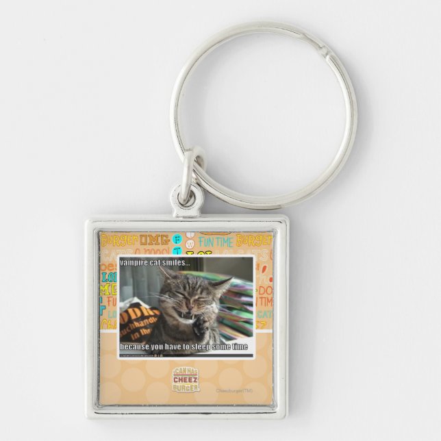 Chaveiro sorrisos do gato do vampiro (Frente)