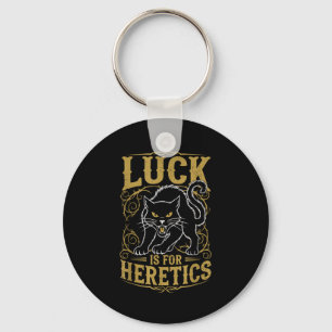 Chaveiro Sorte de gato preto é para bruxa herege
