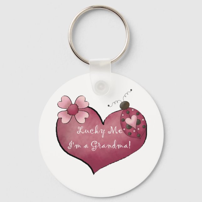 Chaveiro Sorte que sou Camisetas e presentes da vovó (Frente)