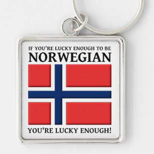Chaveiro Sortudo o Suficiente para Ser Norueguês