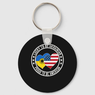 Chaveiro Sortudo por ser ucraniano Orgulhoso por ser americ