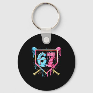 Chaveiro Sorvete de beisebol 67 pingando divertido seis set