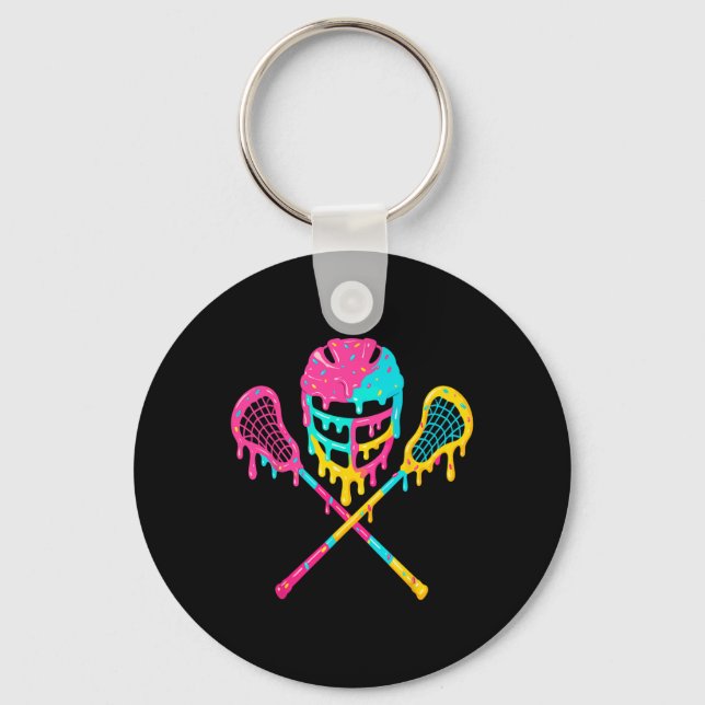 Chaveiro Sorvete do capacete Lacrosse Drip Lax (Frente)