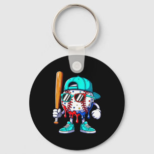 Chaveiro Sorvete Drip Beisebol Sts Beisebol Estilo de Vida