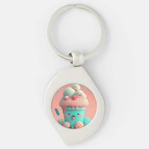 Chaveiro Sorvete Kawaii