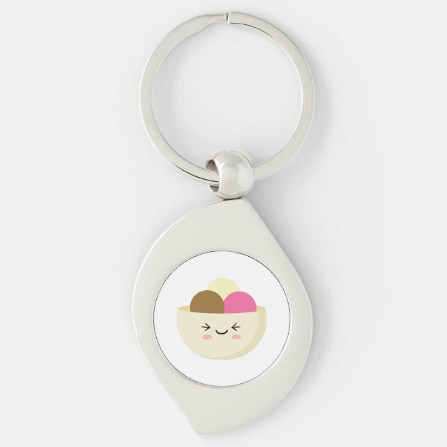 Chaveiro Sorvete Kawaii (Frente)
