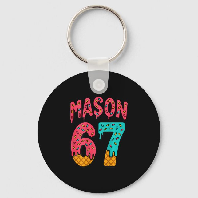 Chaveiro Sorvete Mason 67 Meme Fofo Seis Sete (no Ck)  (Frente)