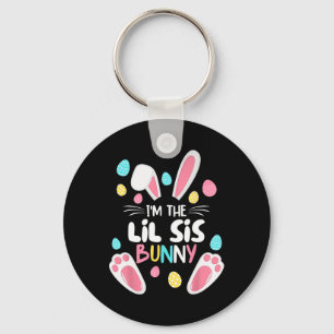 Chaveiro Sou a Irmã Bunny Lil Sis Correspondente à Família
