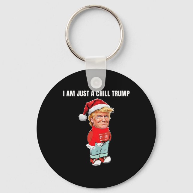 Chaveiro Sou Apenas Um Design De Natal Engraçado (Frente)