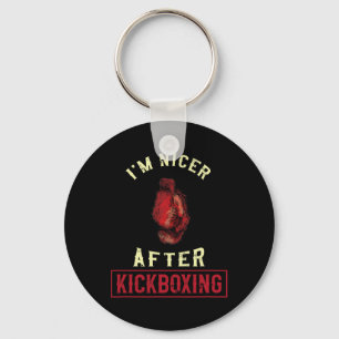Chaveiro Sou Mais Simpático Depois do Kickboxing Lutador de