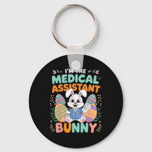 Chaveiro Sou o Coelho Instantâneo Médico Função de Páscoa