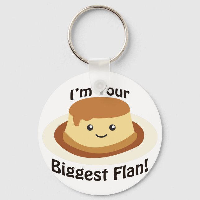 Chaveiro Sou o seu maior Flan (Frente)