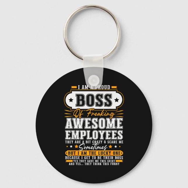 Chaveiro Sou Um Chefe Orgulhoso De Funcionários Incrivelmen (Frente)