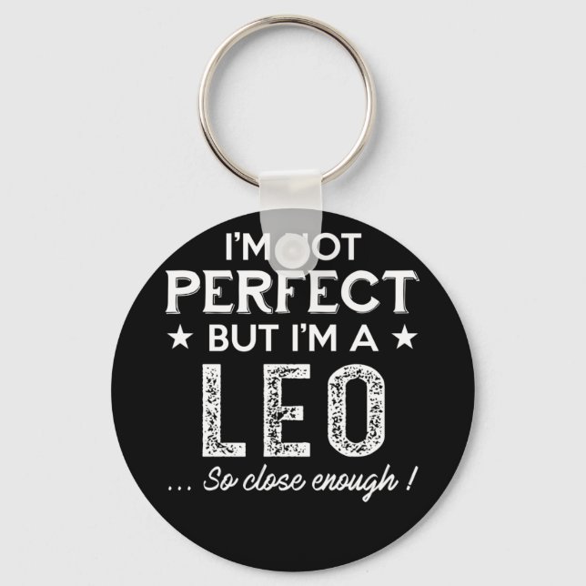 Chaveiro Sou um Leo Tão Perto Que Chega de Zodiac (Frente)