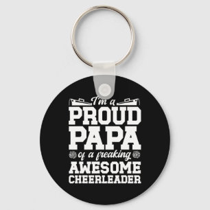 Chaveiro Sou Um Orgulhoso Cheer Papai De Um Cheerleader Pap