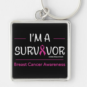 Chaveiro Sou um Sobrevivente... Cancer de Mama