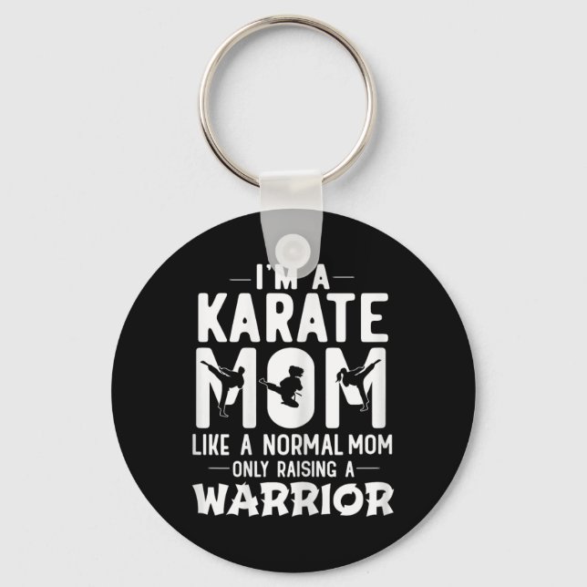 Chaveiro Sou uma mãe de Karate como uma mãe normal só crian (Frente)