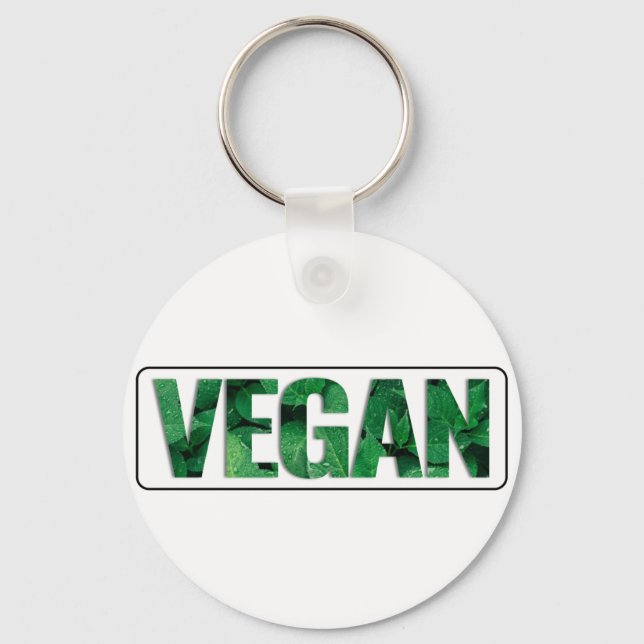 Chaveiro Sou Vegan, Design tipográfico (Frente)