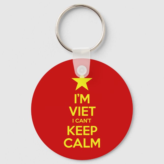 Chaveiro Sou Viet, não consigo ficar calmo (Frente)