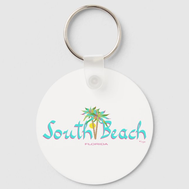 Chaveiro South Beach Sun Miami (Frente)