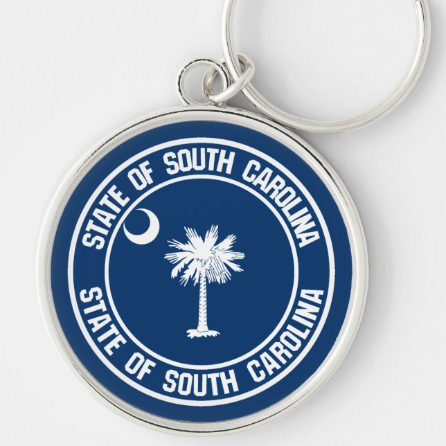 Chaveiro South Carolina Round Emblem (Frente)