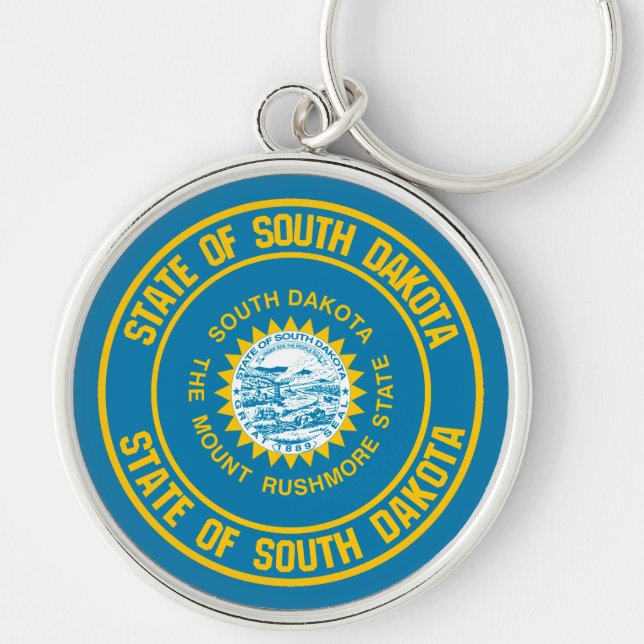 Chaveiro South Dakota Round Emblem (Frente)